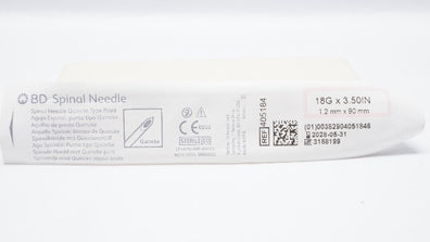 BD 405184 Spinal Ndle Quincke Type Point 18G x 3.50inch